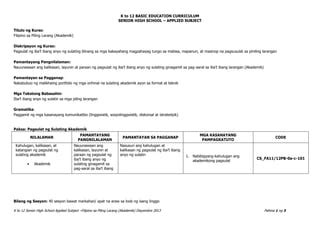 piling larang cg|SHS Applied .